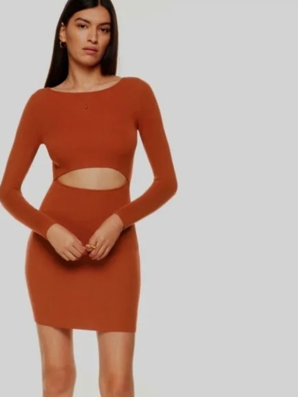 Aritzia Wilfred Cut-Out Longsleeve Dress